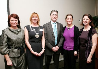 At the Clarion Hotel for the Sales Institute of Ireland Breakfast Seminar were L to R., Sandra Maher, Network Cork, Eleanor O'Kelly lynch President Sales Institute of ireland Munster Region, Dermot Mc Conkey MD of dermot Mc Conkey Training & Development Ltd, Norina o'Callaghan, Chairperson Marketing Institute of Ireland and Doreen Freeman, Chairperson CIPD. Picture, Tony O'Connell Photography.