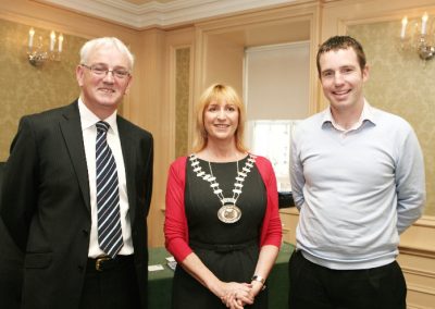 At the Imperial Hotel for the Sales Institute of Ireland Business Breakfast were L to R., John O'Doherty Regional Director AIB, Eleanor O'Kelly Lynch, Chairperson SII and Kevin Clancy, MOTIV8, Guest Speaker. Picture, Tony O'Connell Photography.