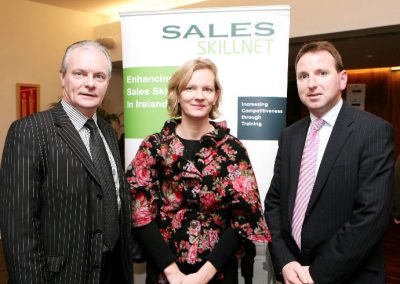 At the Clarion Hotel for the launch of the Cork Business Event Guide by the Sales Institute of Ireland, Cork Region, L to R.,Aidan Forde, Irish Examiner, Niamh O'Driscoll, Fastnet Recruitment and Dermot Carbery, Internal Solutions. Picture, Tony O'Connell Photography.