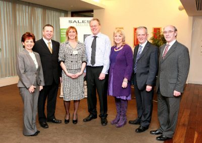 At the Clarion Hotel for the Sales Institute of Ireland Cork Area Business Breakfast were L to R., Mary Harney, Health & Safety Training, Ashley Hennessy, V.C, Marketing Institute Cork Area, Eleanor O'Kelly Lynch, Chairperson SII, Walter Bradley, Dale Carnegie ireland,, Miriam Kiernan, Principal Sonas, Hugh Griffin, AIB and Ger Dowling SII. Picture, Tony O'Connell Photography.